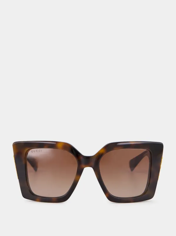Brown Tortoiseshell Cat-Eye Sunglasses sold by Fashion Clinic