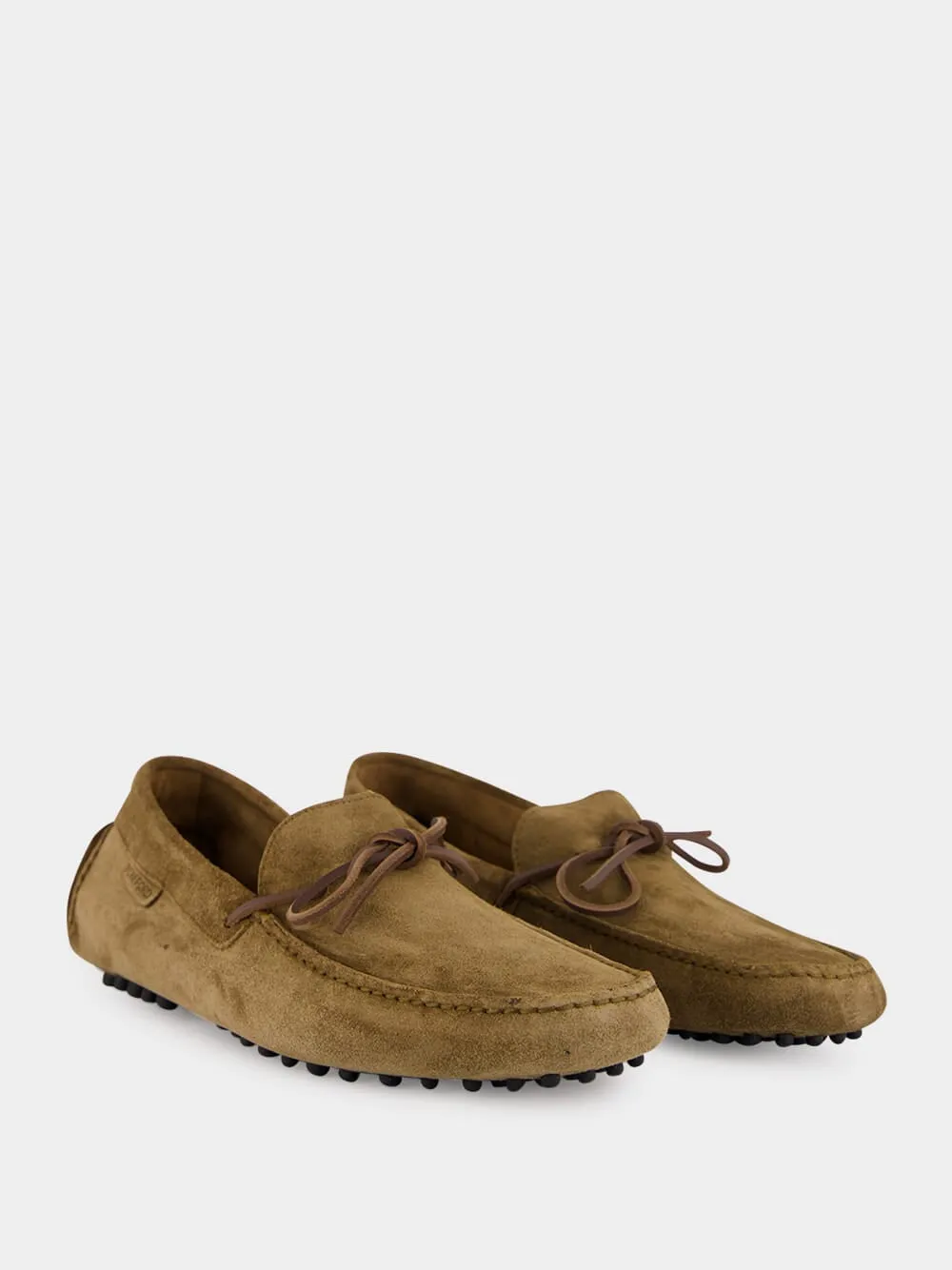Dark Taupe Suede Loafers sold by Fashion Clinic product image thumbnail 3