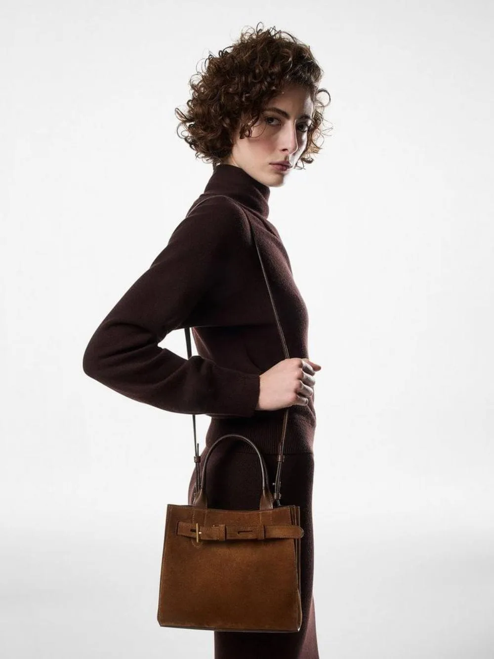 Whisky Audrey Suede Small Tote sold by Fashion Clinic product image thumbnail 2