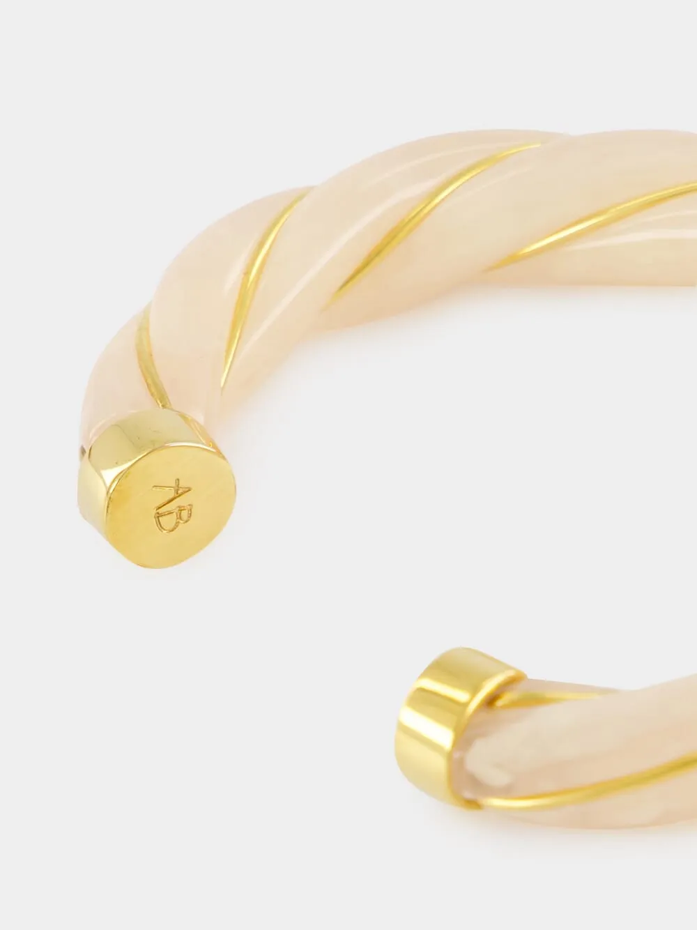 Ivory Diana Glazed-Effect Bangle sold by Fashion Clinic product image thumbnail 3