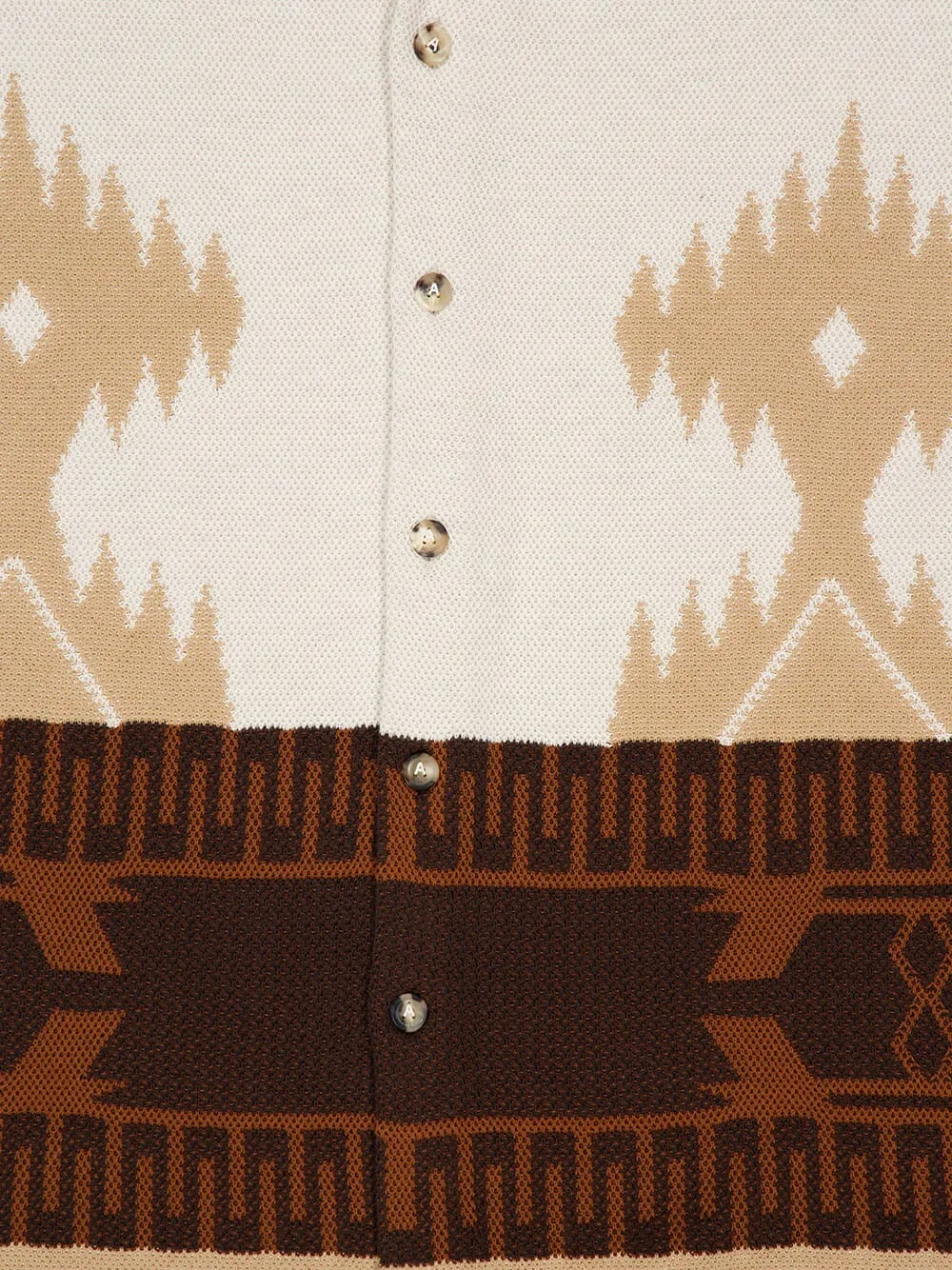 Chalk Sand Icon Piqué Cotton Shirt sold by Fashion Clinic product image thumbnail 5