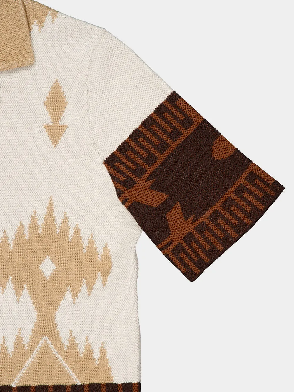 Chalk Sand Icon Piqué Cotton Shirt sold by Fashion Clinic product image thumbnail 4