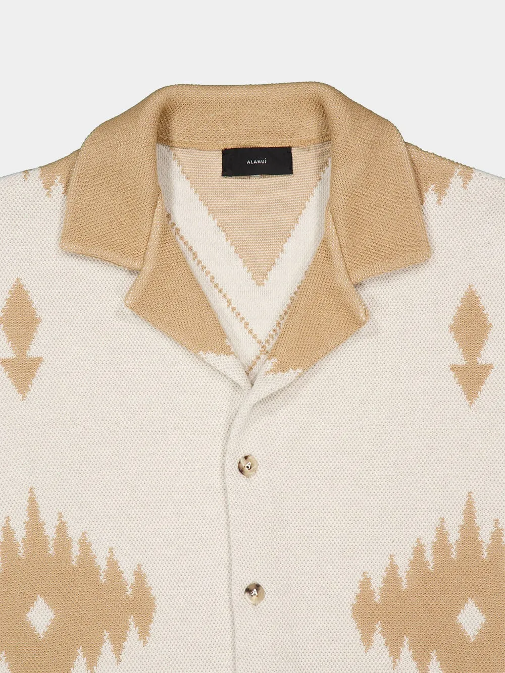 Chalk Sand Icon Piqué Cotton Shirt sold by Fashion Clinic product image thumbnail 3