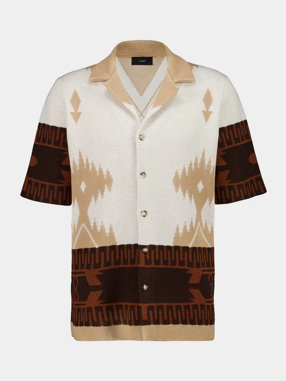 Chalk Sand Icon Piqué Cotton Shirt sold by Fashion Clinic