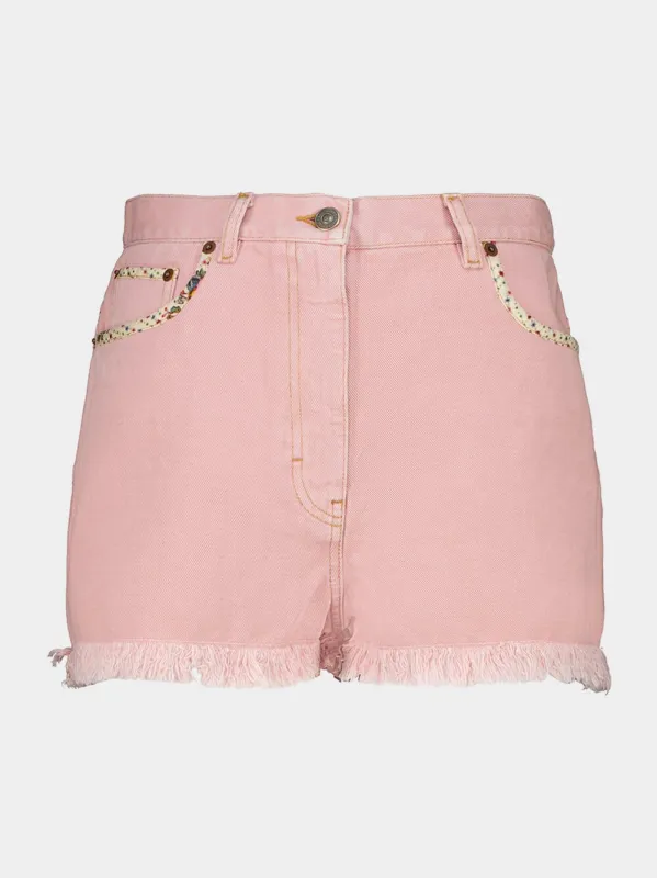 Old Rose Casual Fit Denim Shorts sold by Fashion Clinic