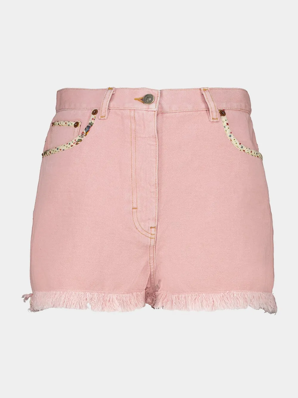 Old Rose Casual Fit Denim Shorts sold by Fashion Clinic