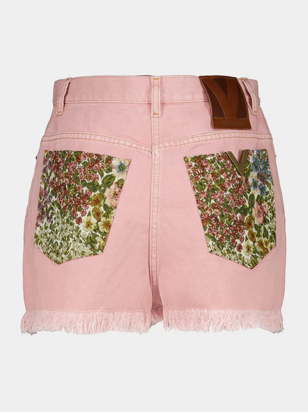 Old Rose Casual Fit Denim Shorts sold by Fashion Clinic product image thumbnail 2
