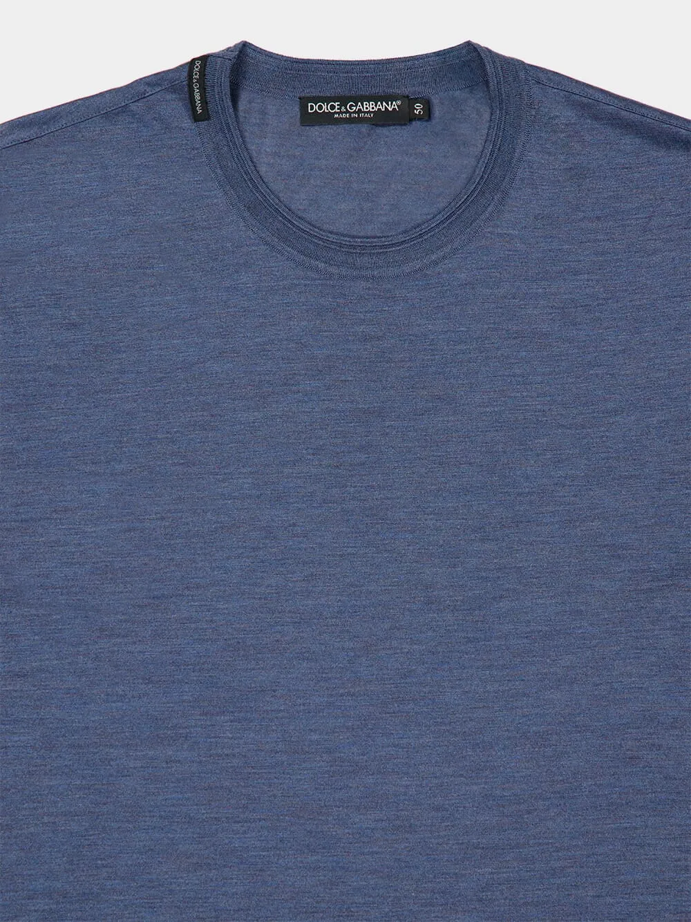 Melange Blue Silk T-Shirt sold by Fashion Clinic product image thumbnail 3