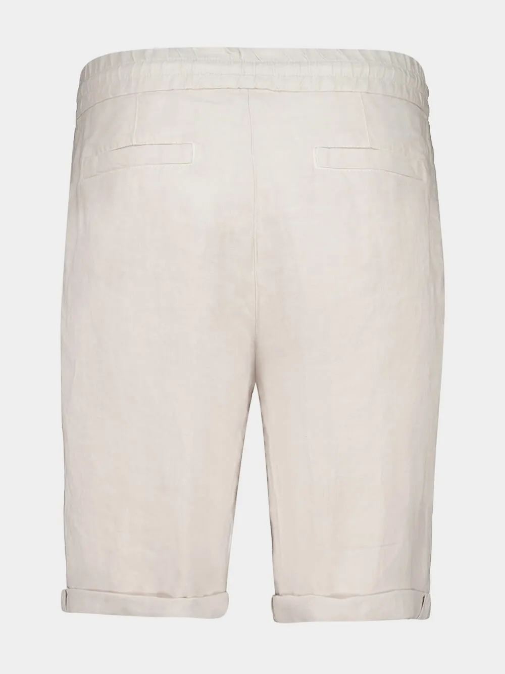 Jute Linen Gabardine Bermuda Shorts sold by Fashion Clinic product image thumbnail 2