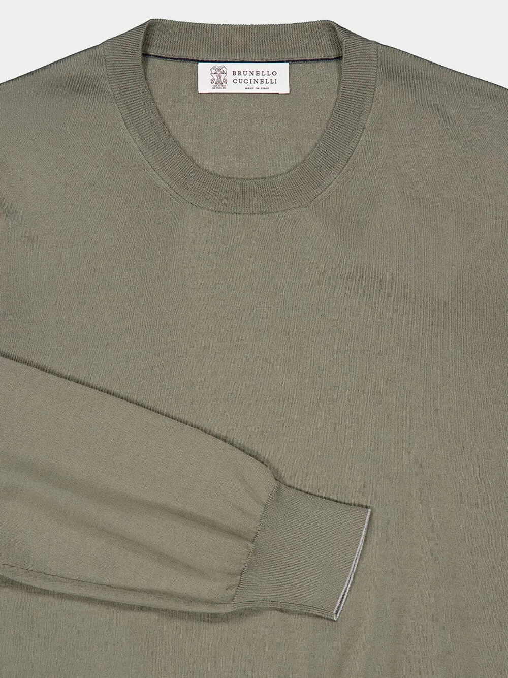 Khaki Lightweight Cotton Sweater sold by Fashion Clinic product image thumbnail 3