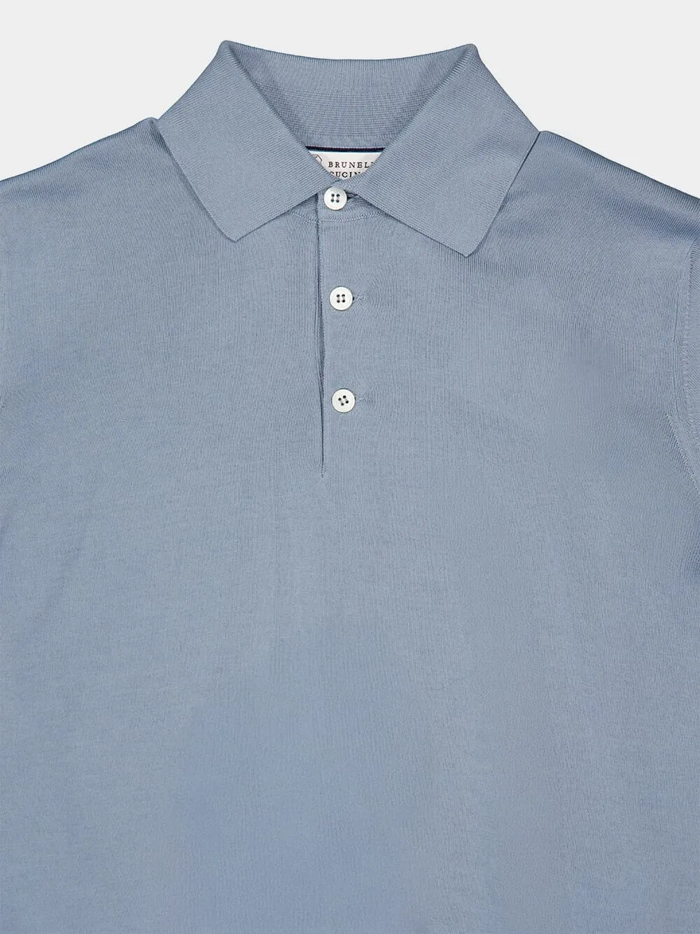 Light Blue Cotton Polo Shirt sold by Fashion Clinic product image thumbnail 2