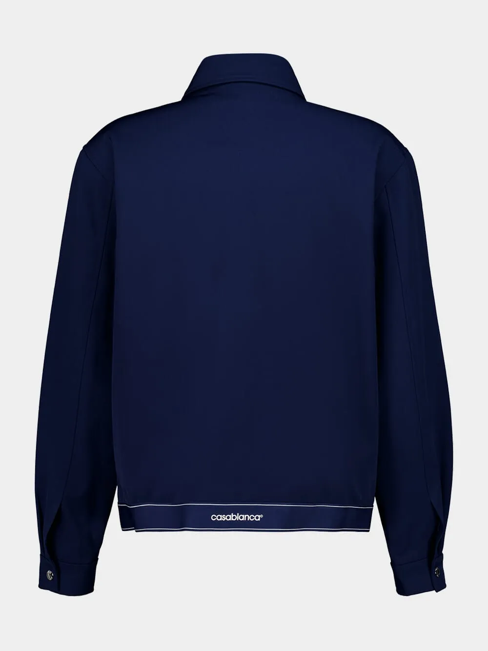 Navy Sports Jacket in Virgin Wool sold by Fashion Clinic product image thumbnail 2