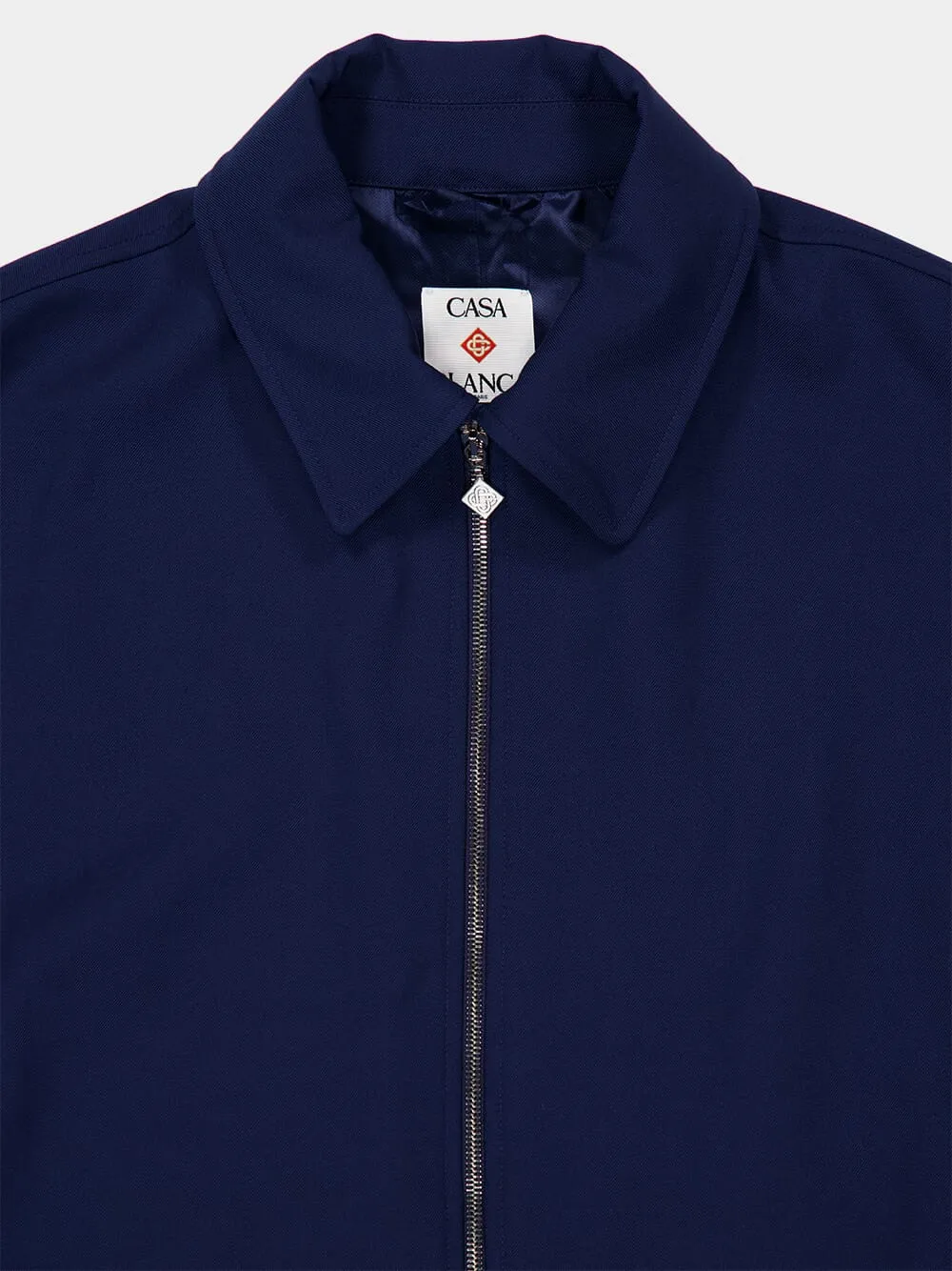 Navy Sports Jacket in Virgin Wool sold by Fashion Clinic product image thumbnail 3