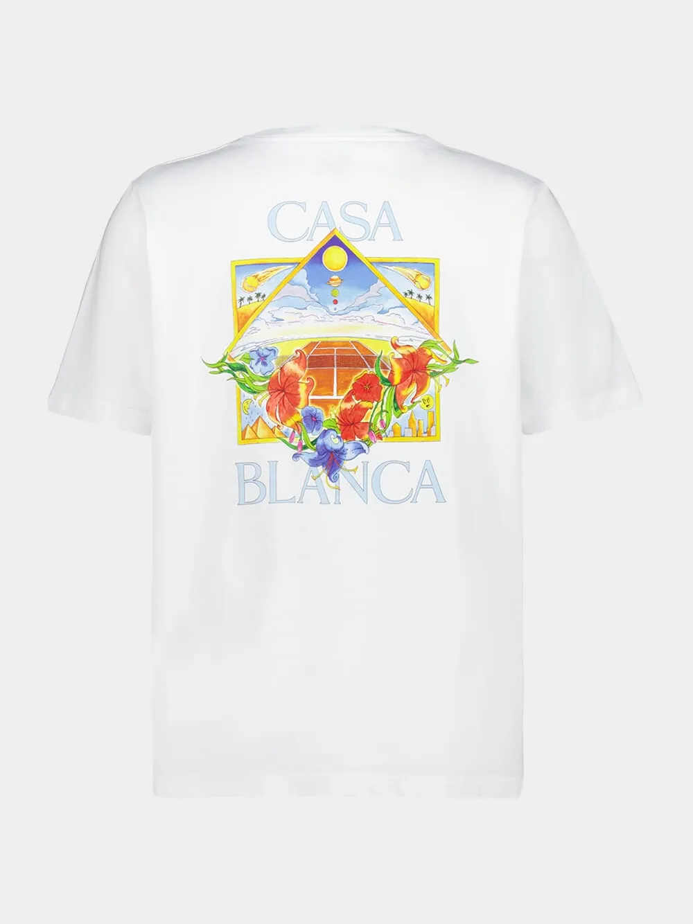 White Flower Court Icon T-Shirt sold by Fashion Clinic product image thumbnail 2