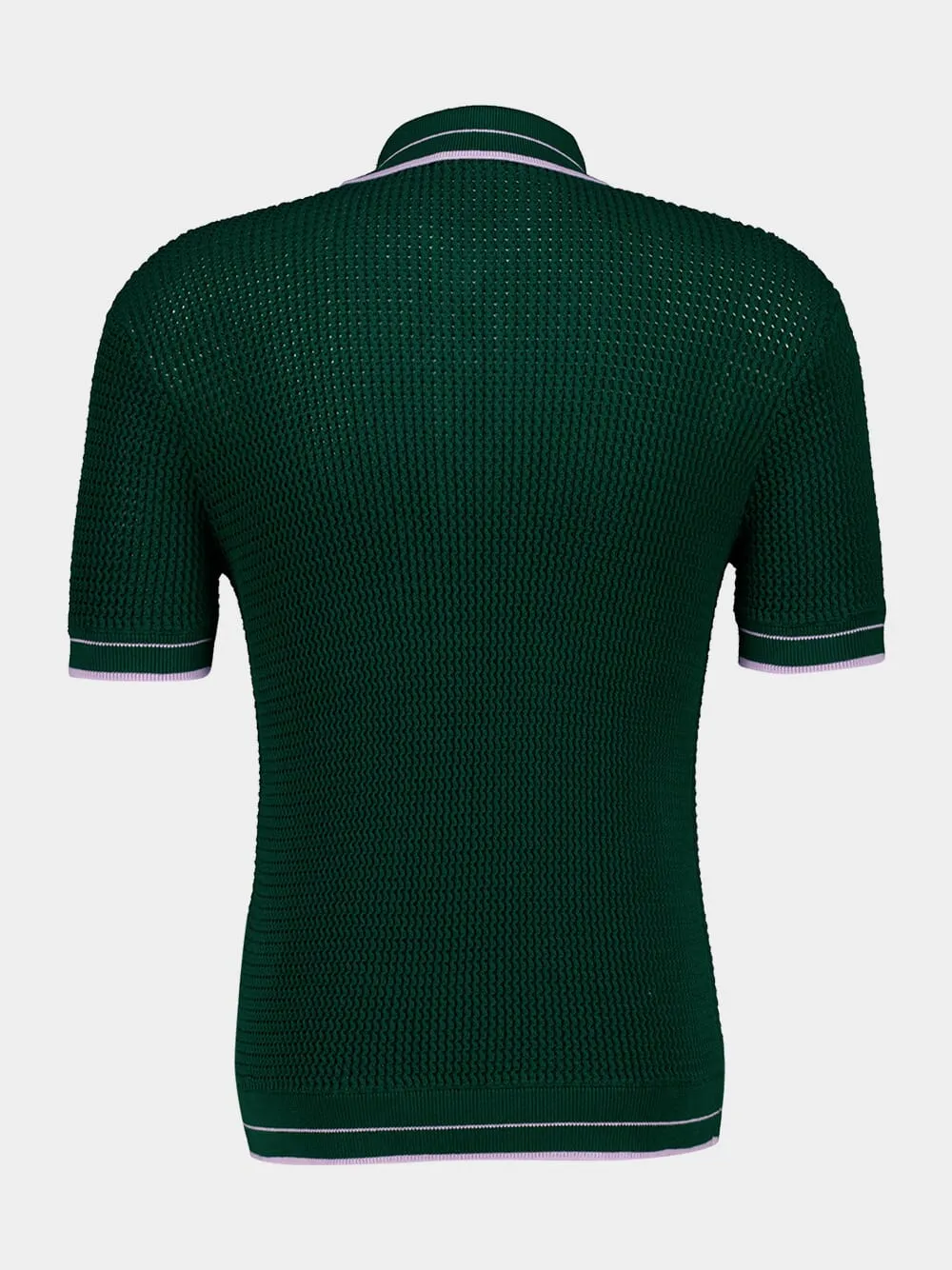 Green Mini Crochet Knit Polo sold by Fashion Clinic product image thumbnail 2