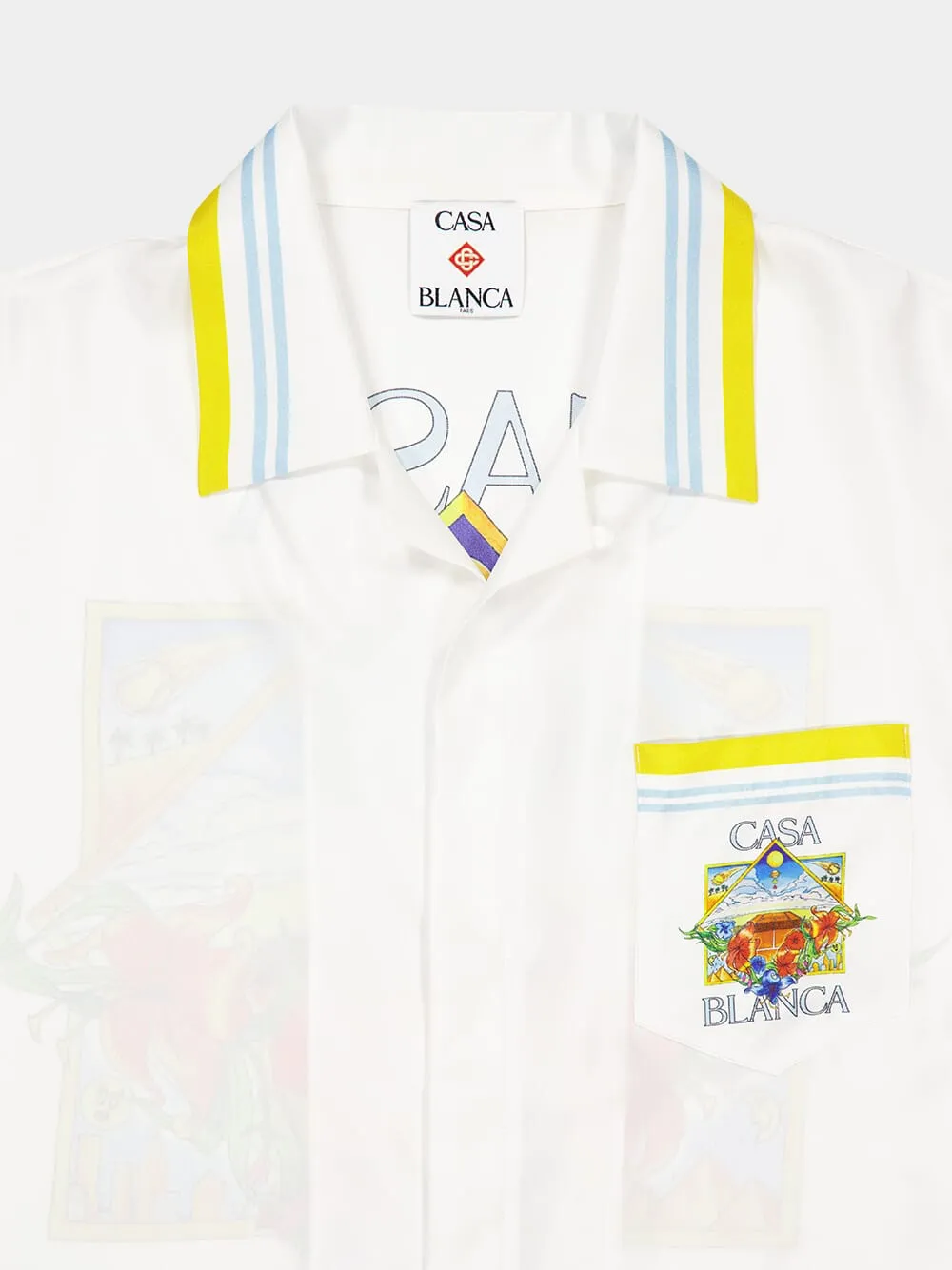 Flower Court Silk Tennis Cuban Shirt sold by Fashion Clinic product image thumbnail 3