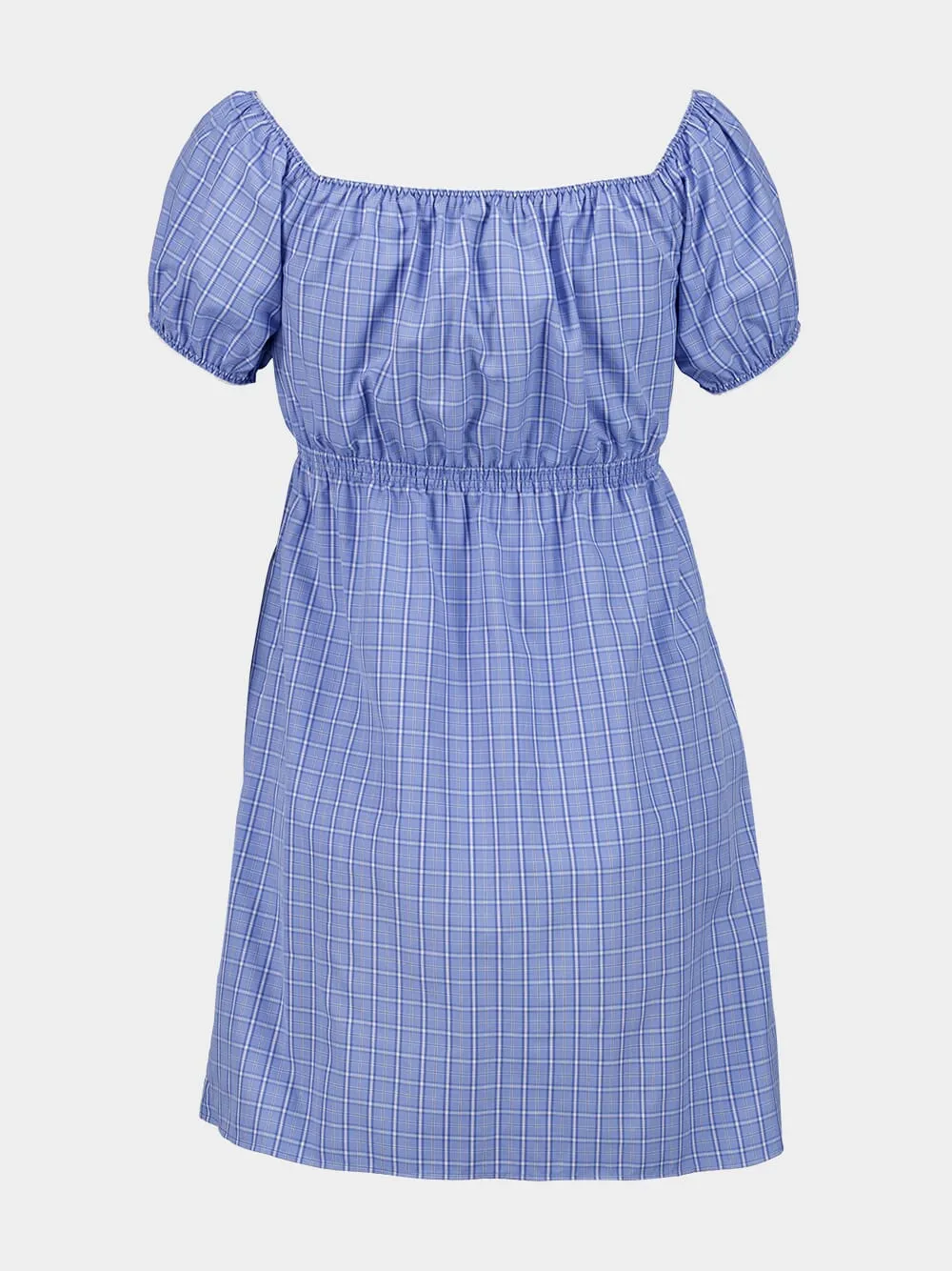 Celeste Blue Cotton Mini Dress sold by Fashion Clinic product image thumbnail 2
