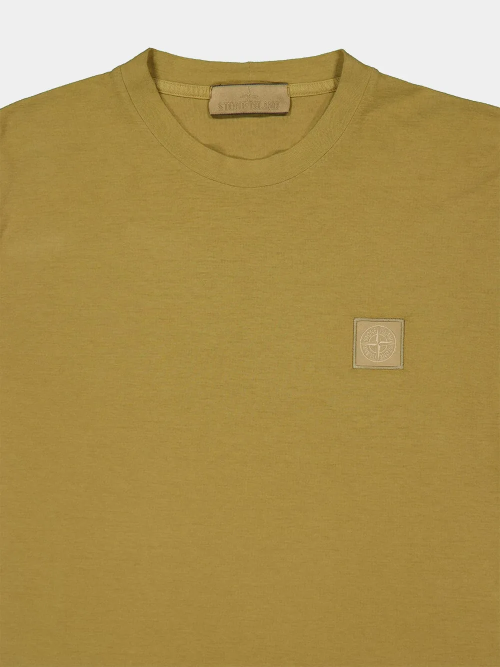 Dark Beige Cotton T-Shirt sold by Fashion Clinic product image thumbnail 3
