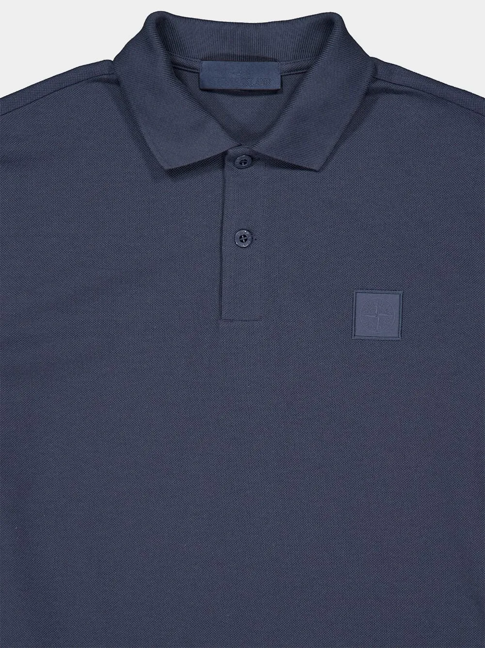 Slate Blue Cotton Polo Shirt sold by Fashion Clinic product image thumbnail 3