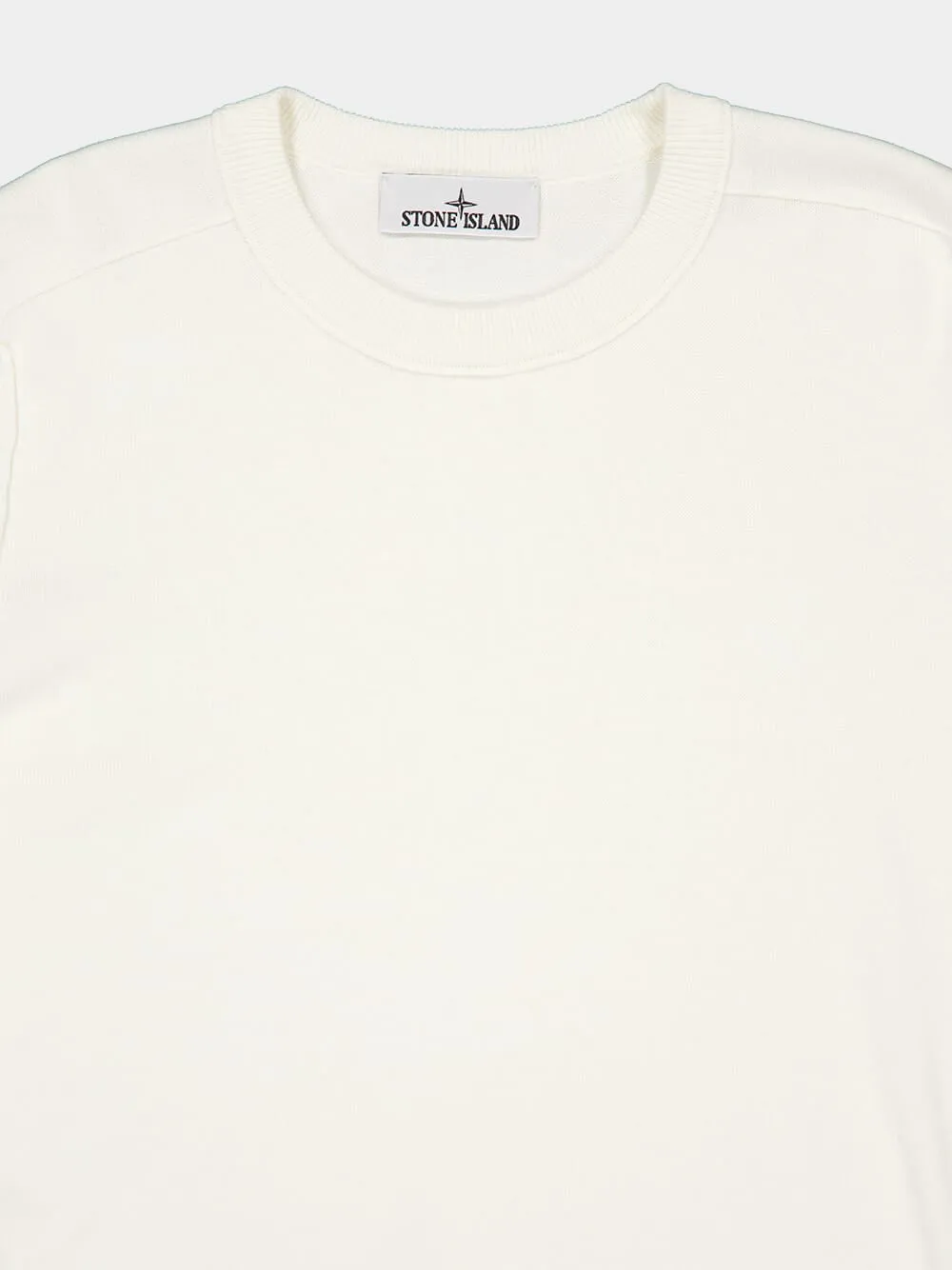 Ivory Organic Cotton Crewneck Jumper sold by Fashion Clinic product image thumbnail 5