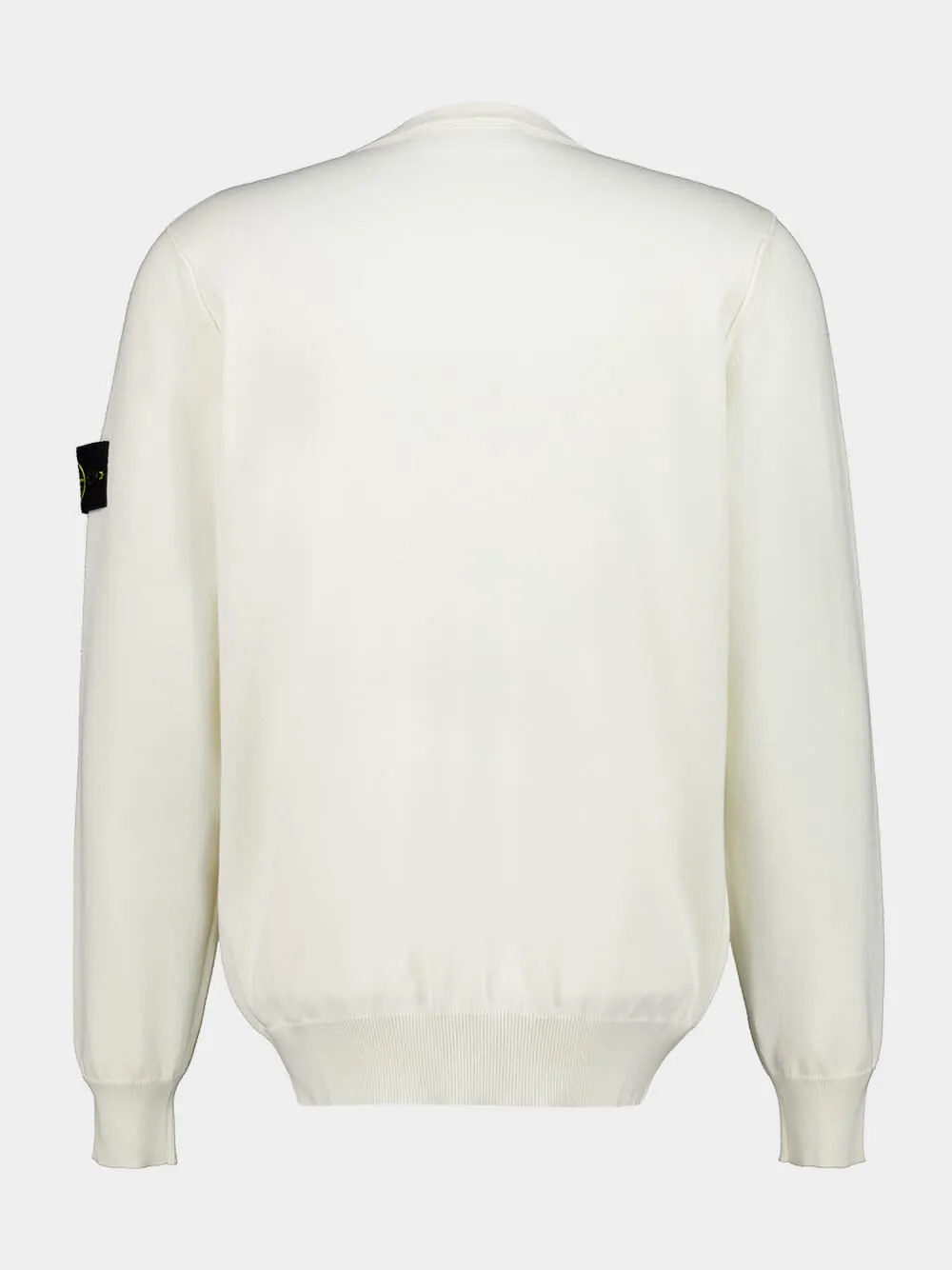Ivory Organic Cotton Crewneck Jumper sold by Fashion Clinic product image thumbnail 3