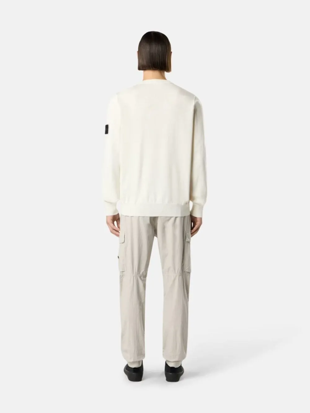 Ivory Organic Cotton Crewneck Jumper sold by Fashion Clinic product image thumbnail 4