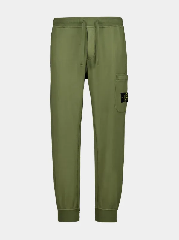 Military Green Cotton Joggers sold by Fashion Clinic