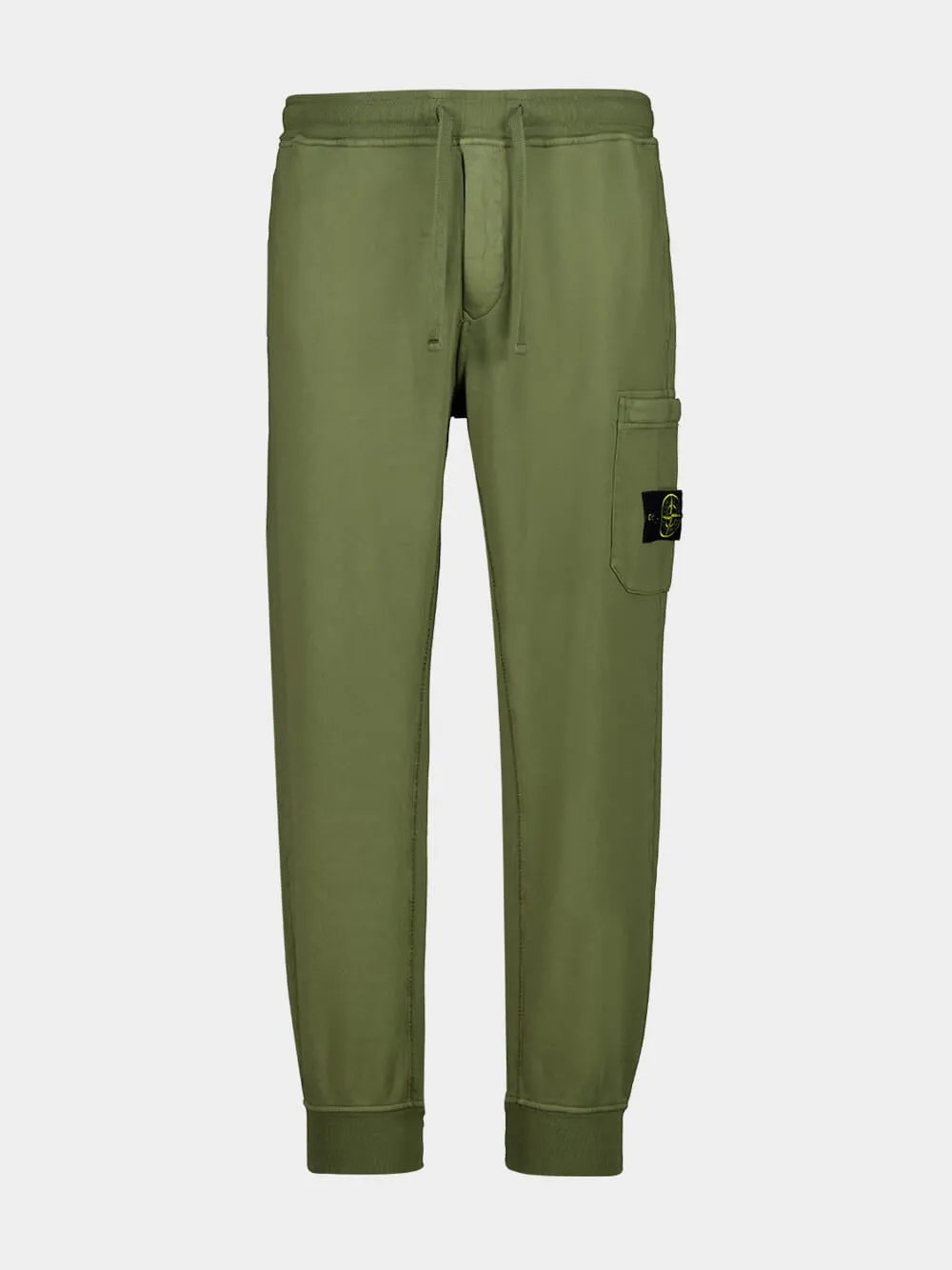 Military Green Cotton Joggers sold by Fashion Clinic