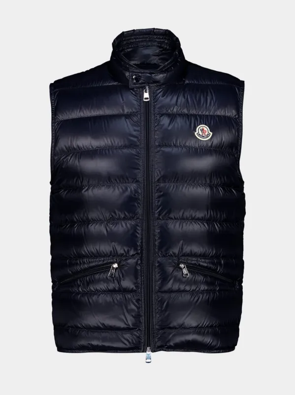 Night Blue Down Gilet sold by Fashion Clinic