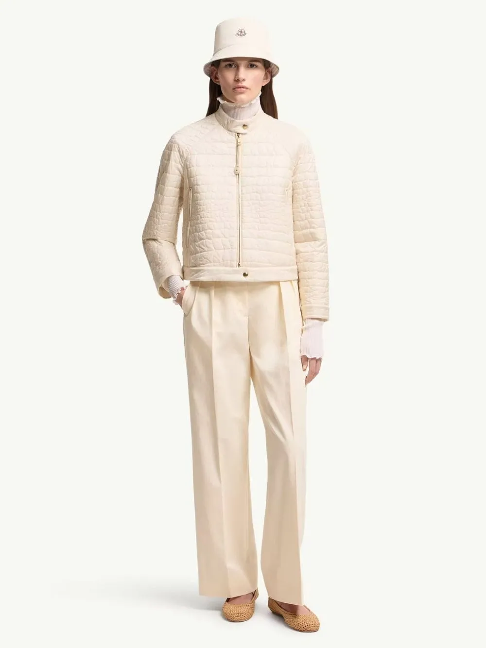 Natural Wide-Leg Cotton Gabardine Trousers sold by Fashion Clinic product image thumbnail 2