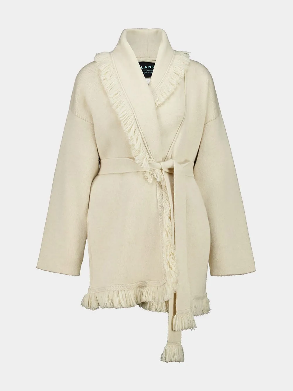 Canvas Finest Fringed Cardigan sold by Fashion Clinic