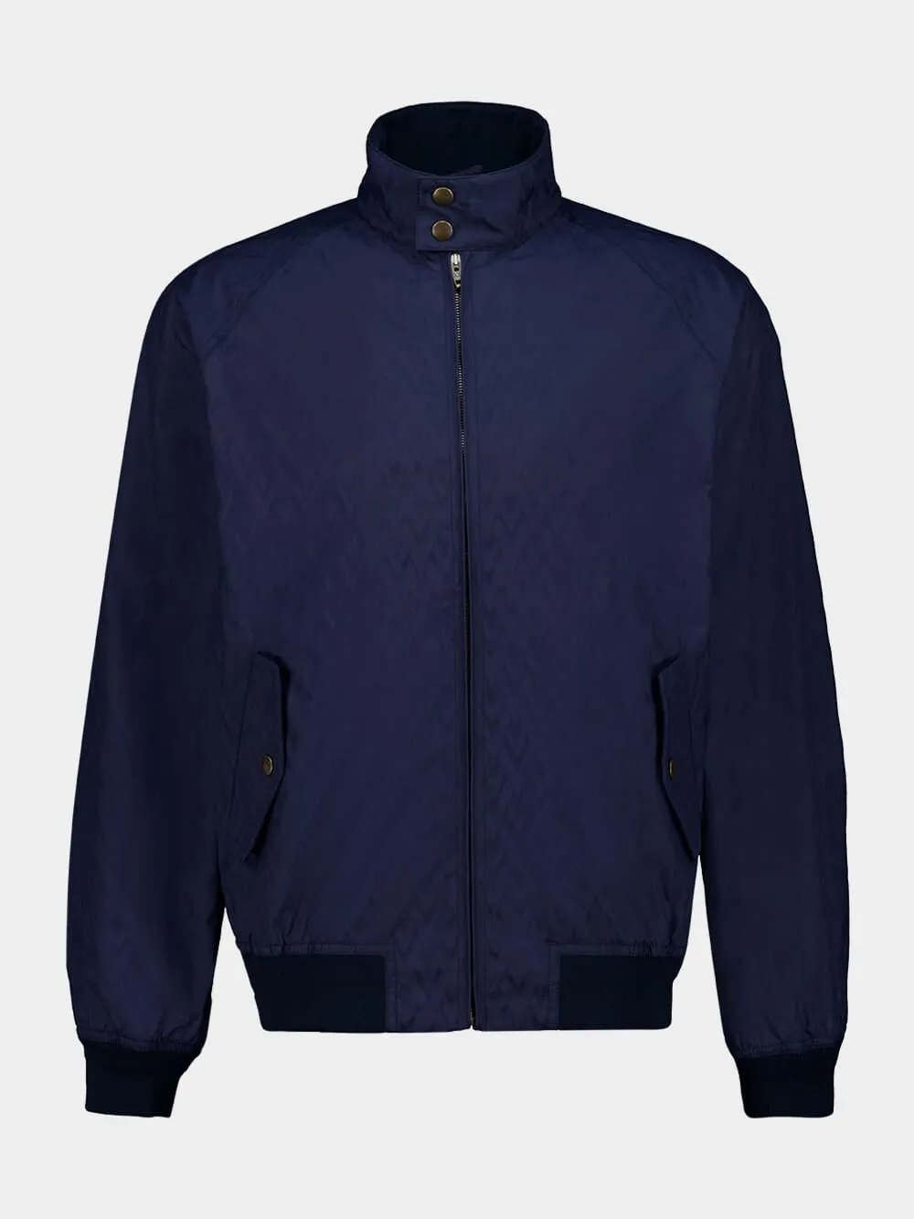 Gulf Blue Cotton Bomber Jacket sold by Fashion Clinic