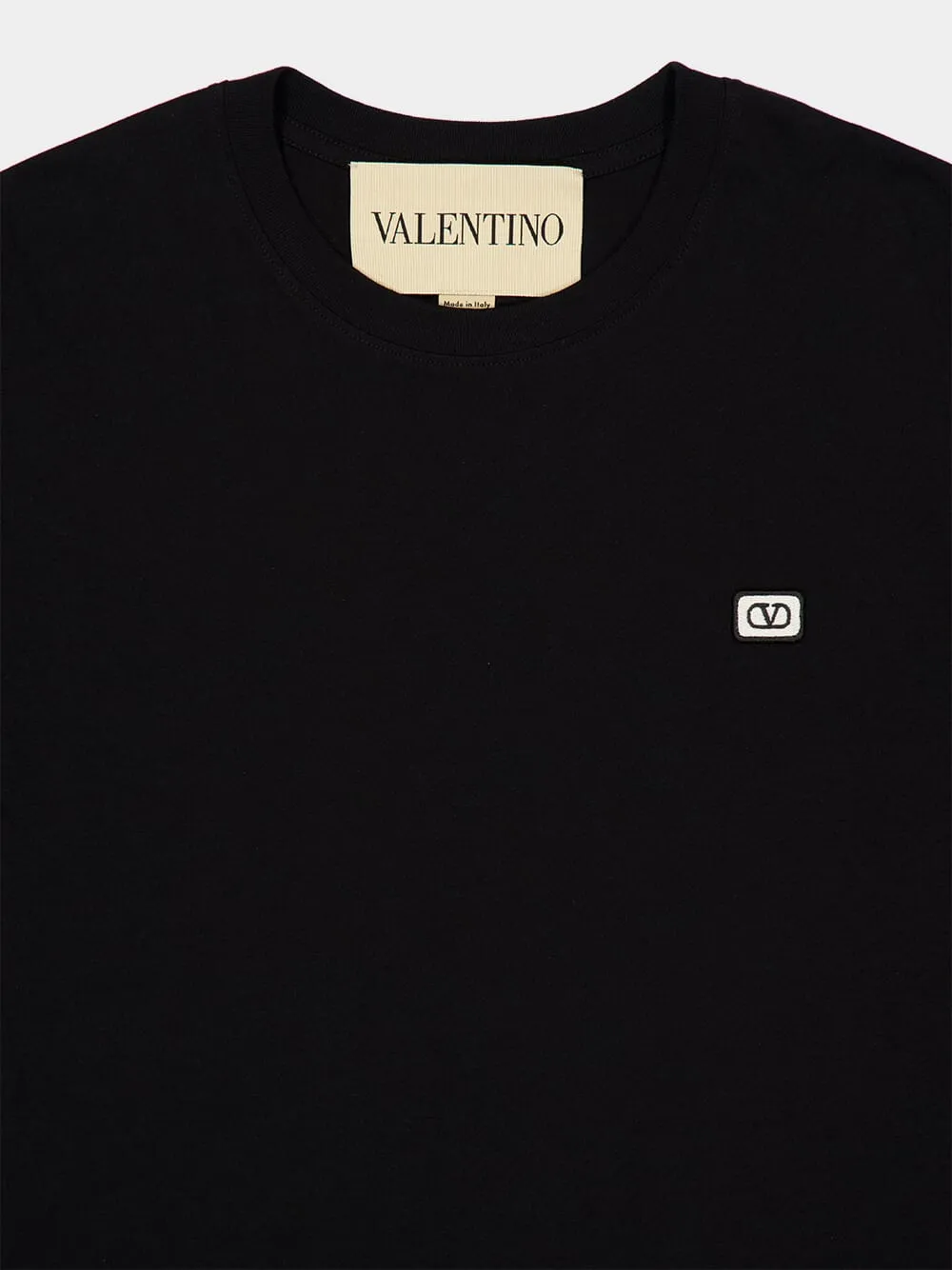 Black Cotton Jersey T-Shirt sold by Fashion Clinic product image thumbnail 3