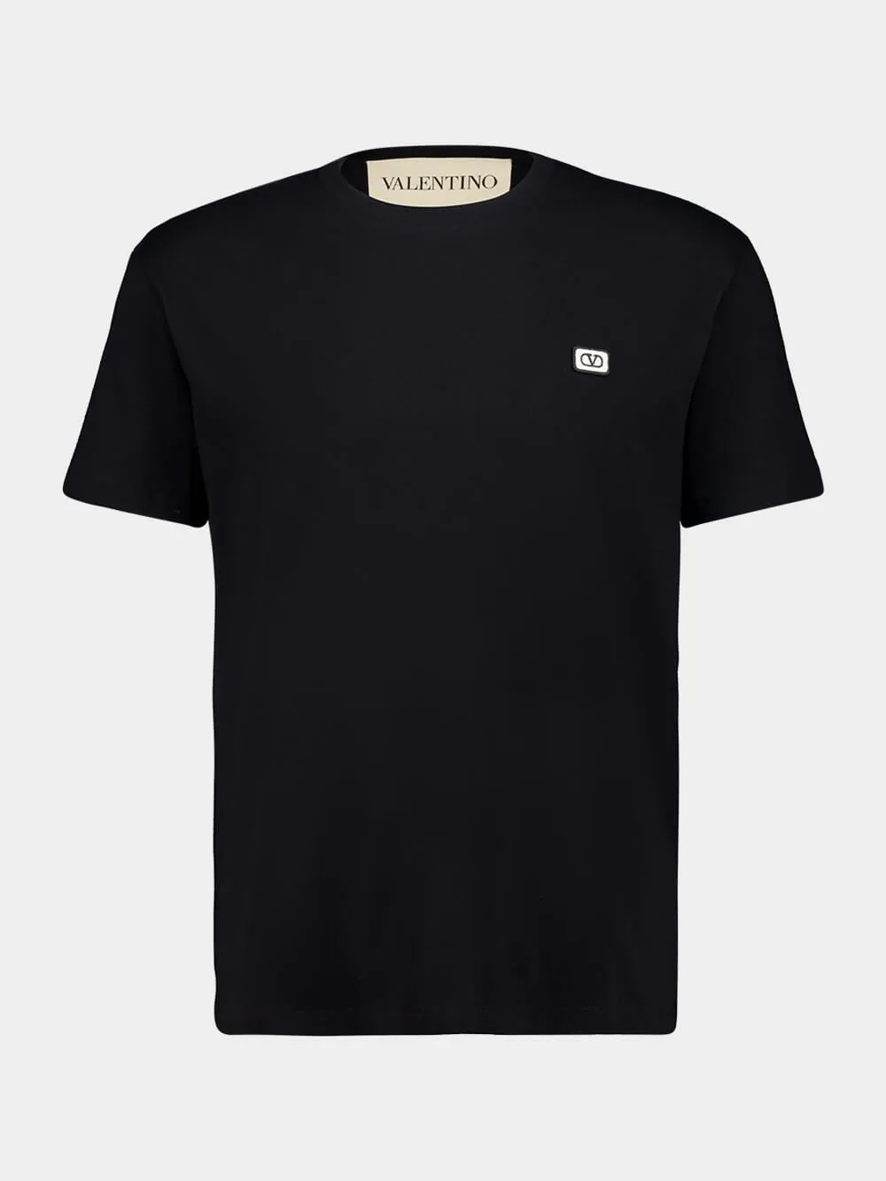 Black Cotton Jersey T-Shirt sold by Fashion Clinic
