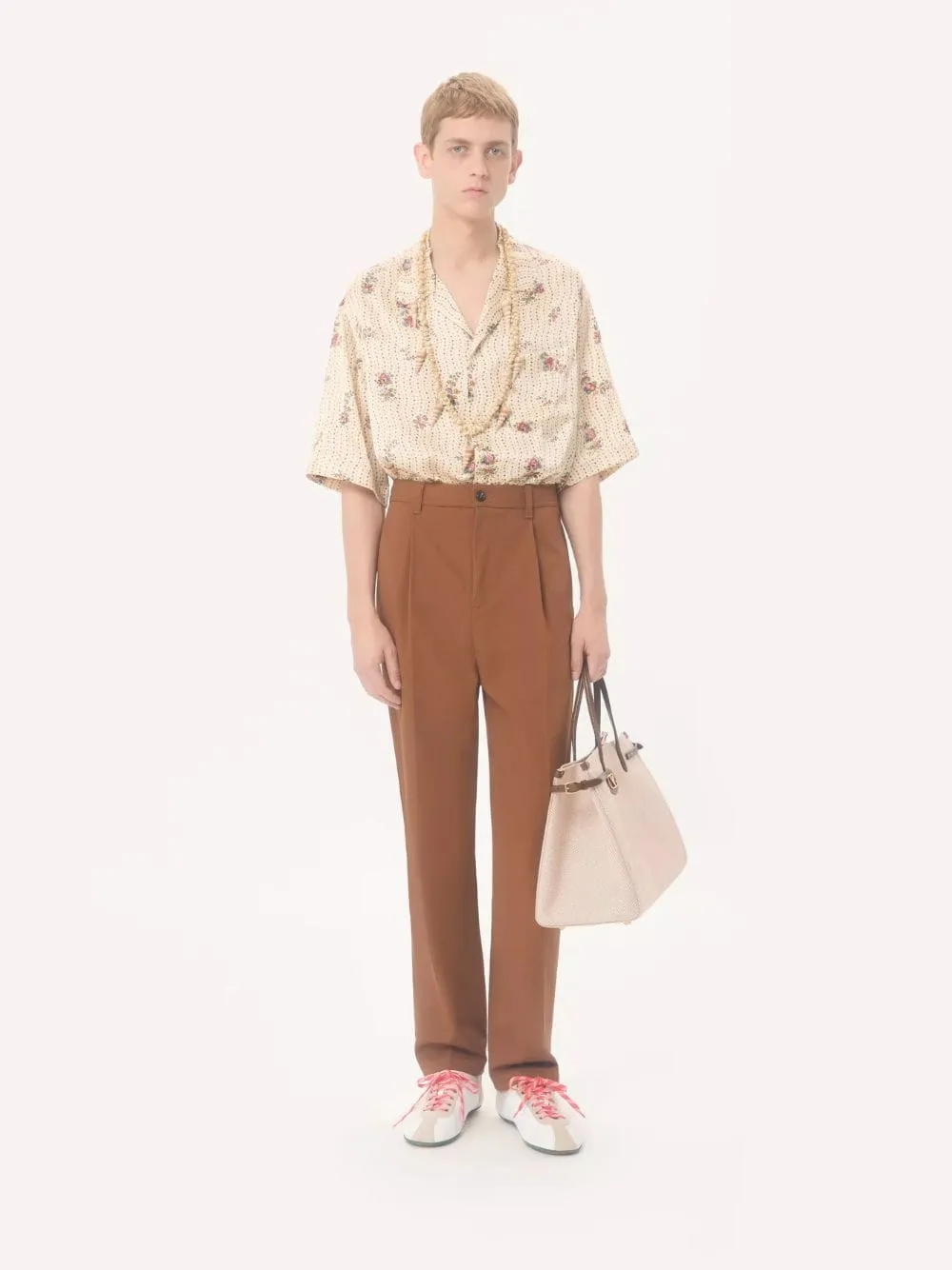 Chocolate Cotton Gabardine Pants sold by Fashion Clinic product image thumbnail 2