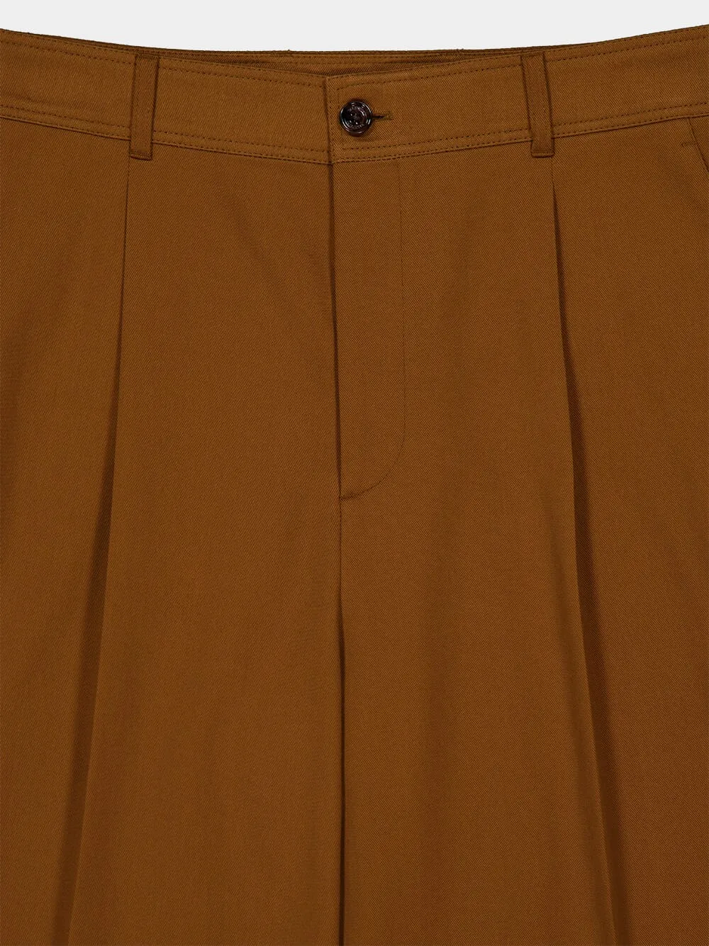 Chocolate Cotton Gabardine Pants sold by Fashion Clinic product image thumbnail 5