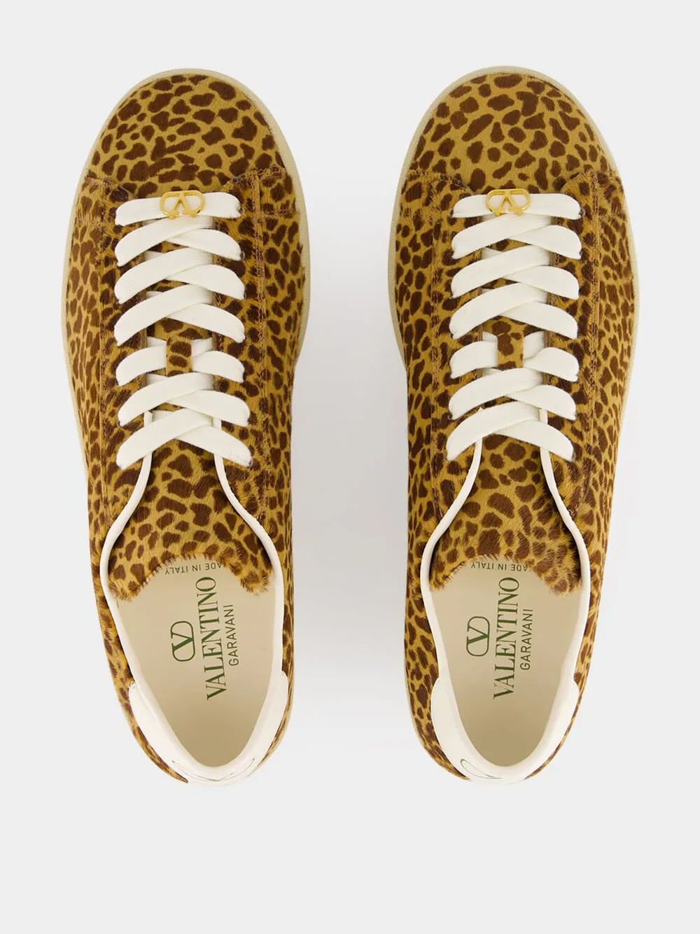 Brown Royco Sneakers with Fauve Eclat Print sold by Fashion Clinic product image thumbnail 4