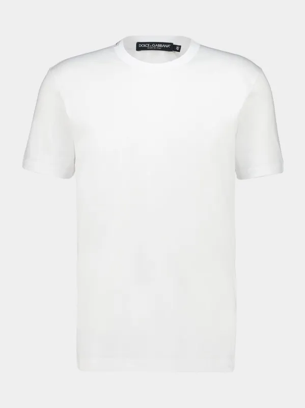 White Cotton T-Shirt made by Fashion Clinic