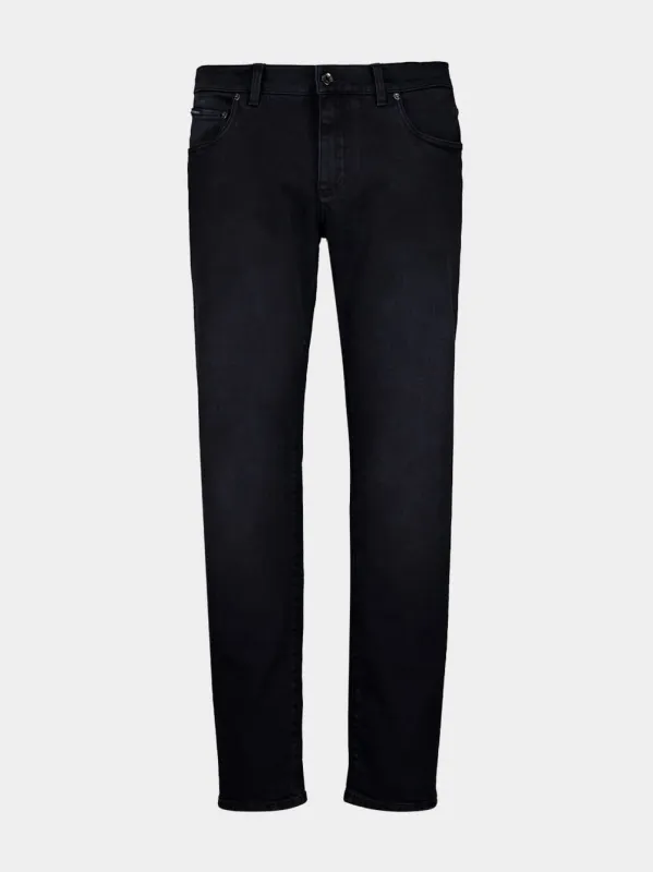 Black Straight Fit Cotton Pants sold by Fashion Clinic