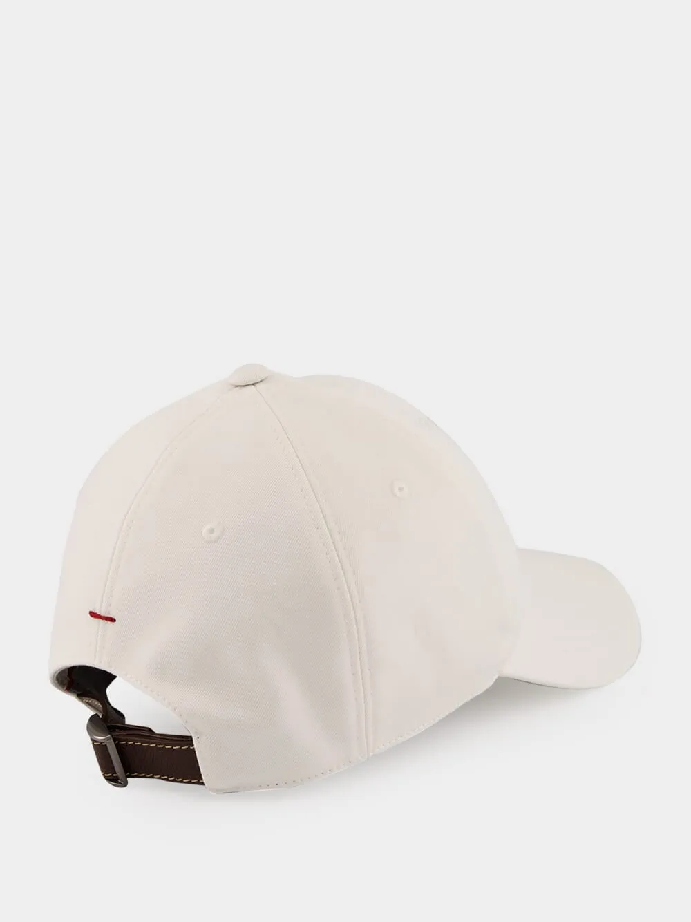 White Cotton Baseball Cap sold by Fashion Clinic product image thumbnail 2