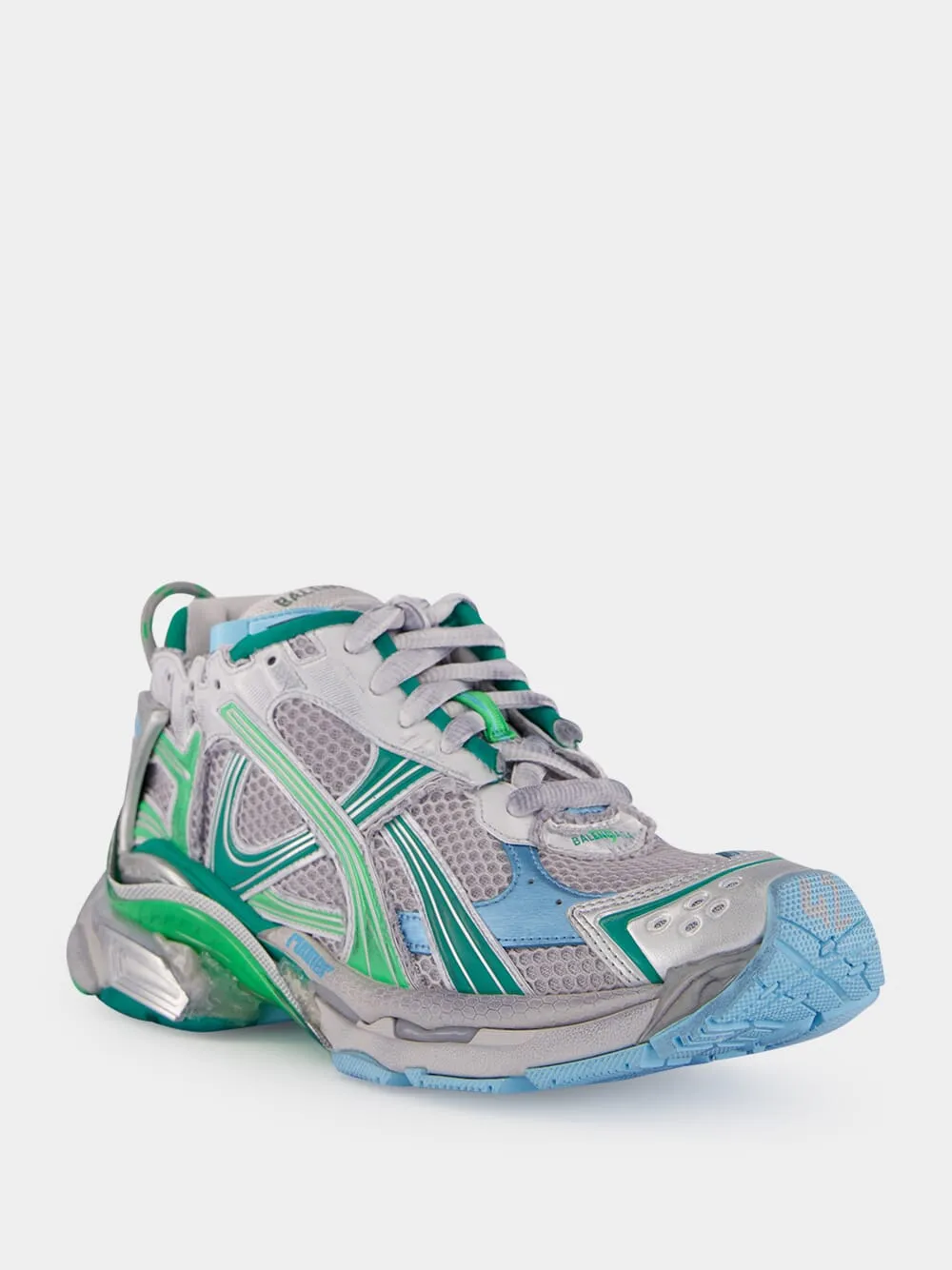 Grey Green and Blue Runner Sneakers sold by Fashion Clinic product image thumbnail 2