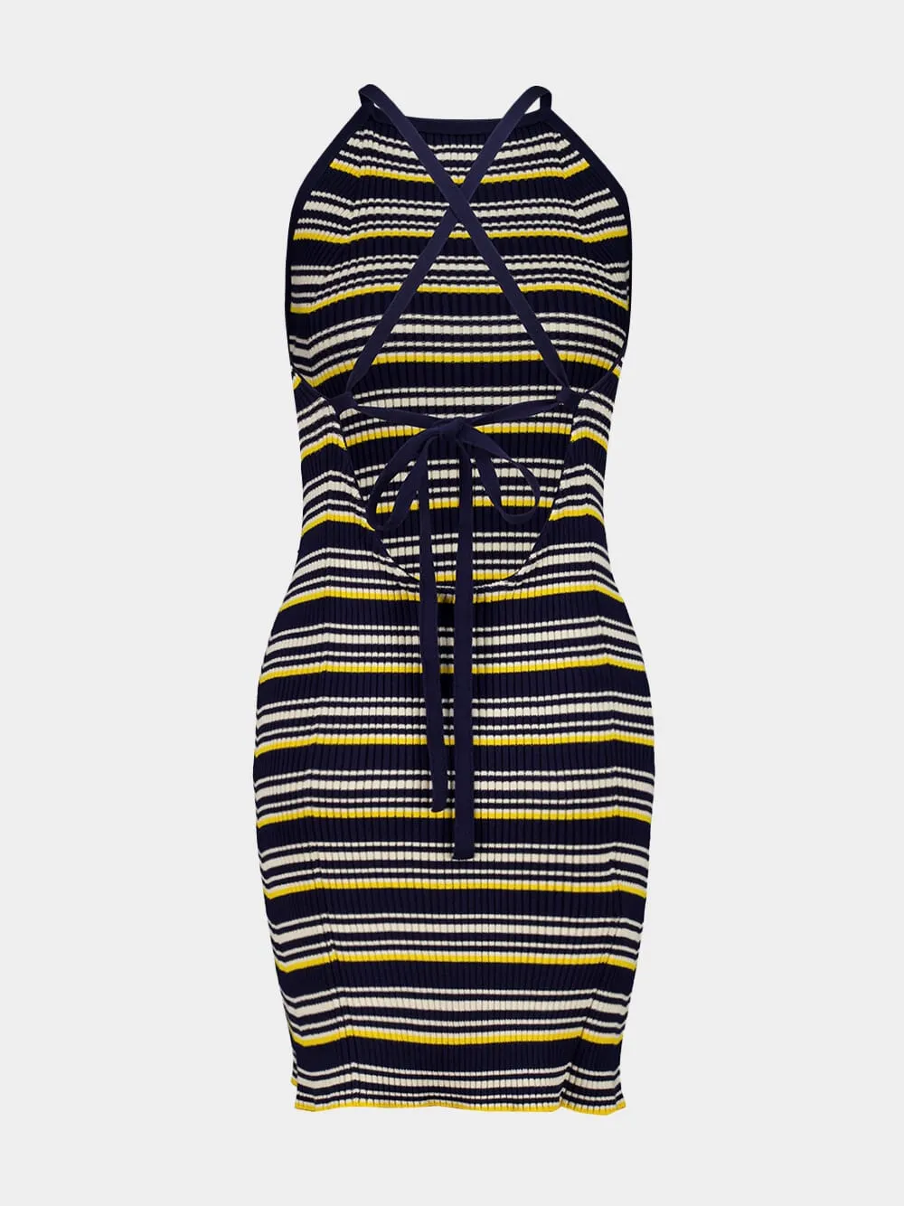 Blue Striped Cotton Dress sold by Fashion Clinic product image thumbnail 2