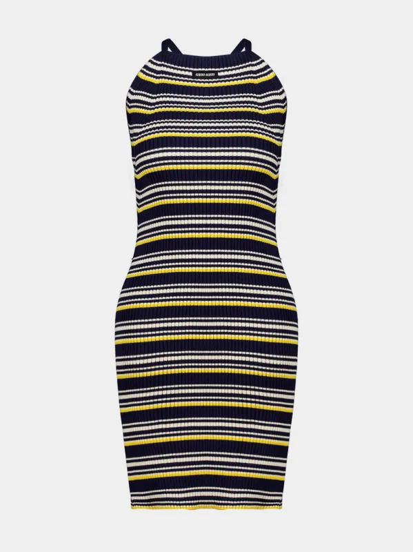 Blue Striped Cotton Dress sold by Fashion Clinic