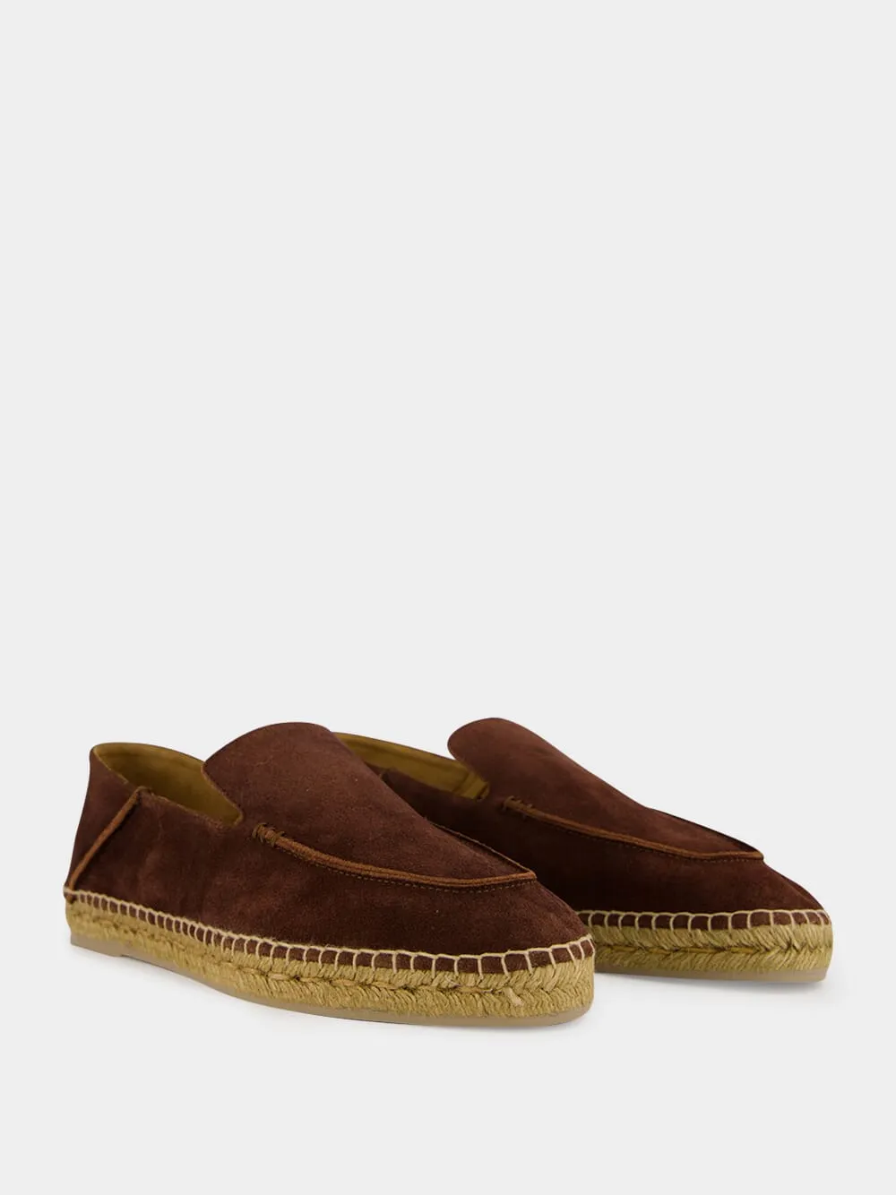 Walnut Suede Finn Espadrilles sold by Fashion Clinic product image thumbnail 3