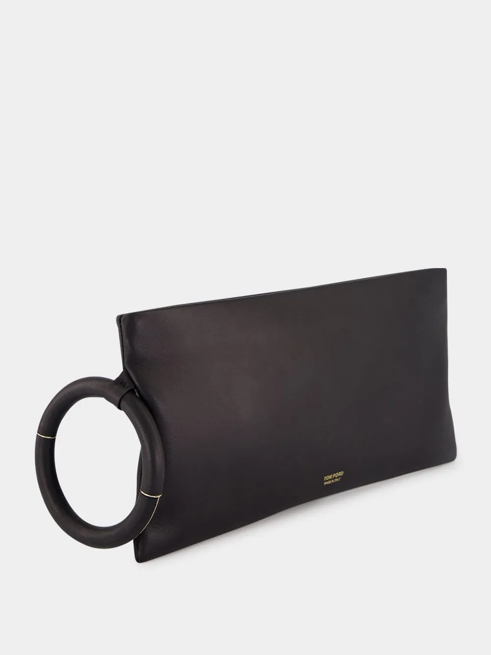 Black Nappa Aura Clutch sold by Fashion Clinic product image thumbnail 3