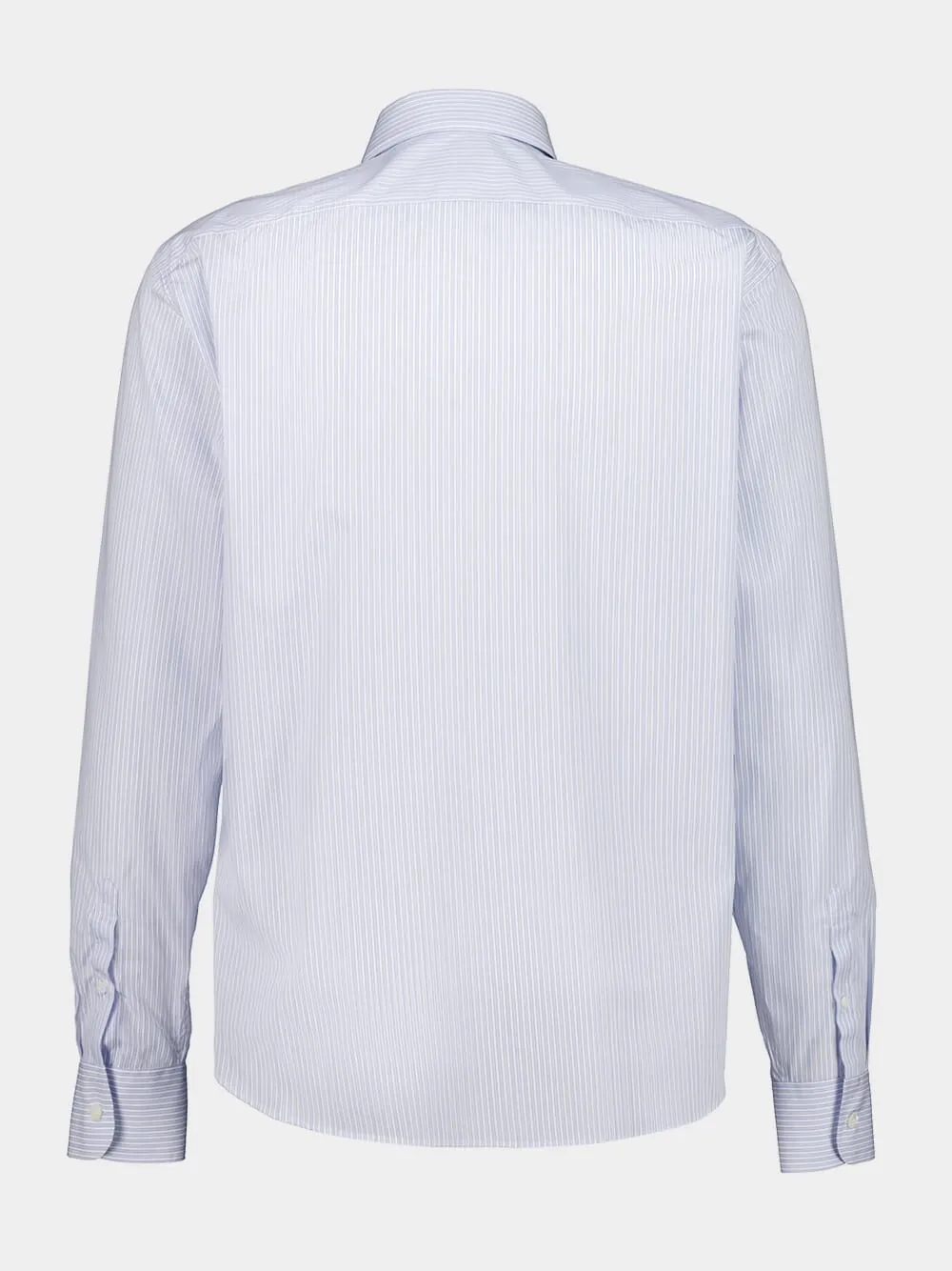 Sky Blue Cotton Shirt with Pearl Buttons sold by Fashion Clinic product image thumbnail 2