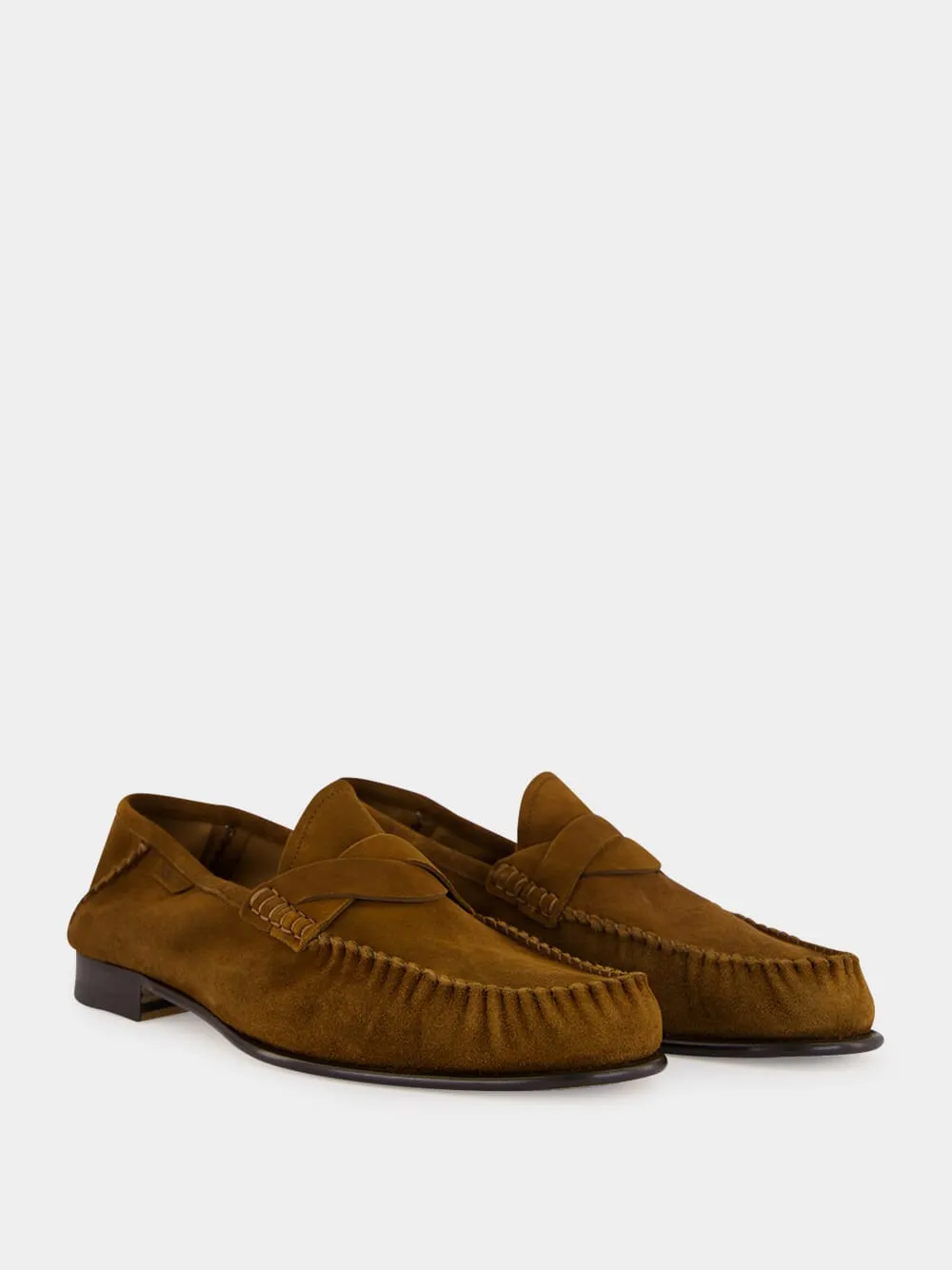 Whisky Brown Leather Loafers sold by Fashion Clinic product image thumbnail 3