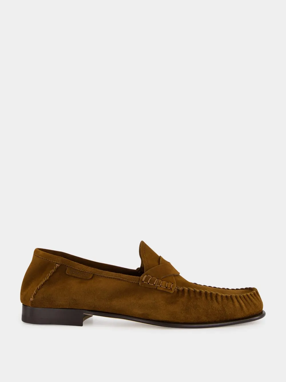 Whisky Brown Leather Loafers sold by Fashion Clinic