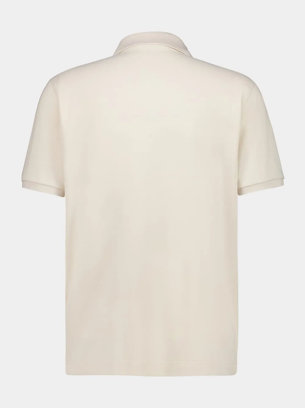 Light Beige Cotton Polo Shirt sold by Fashion Clinic product image thumbnail 2