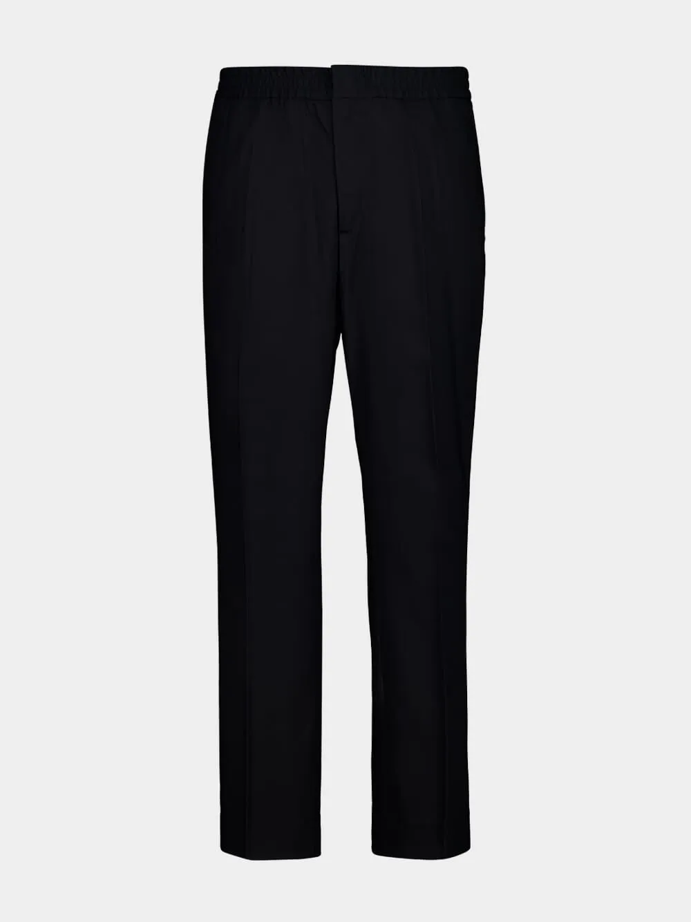 Black Wool Elasticated Waist Trousers sold by Fashion Clinic product image thumbnail 2